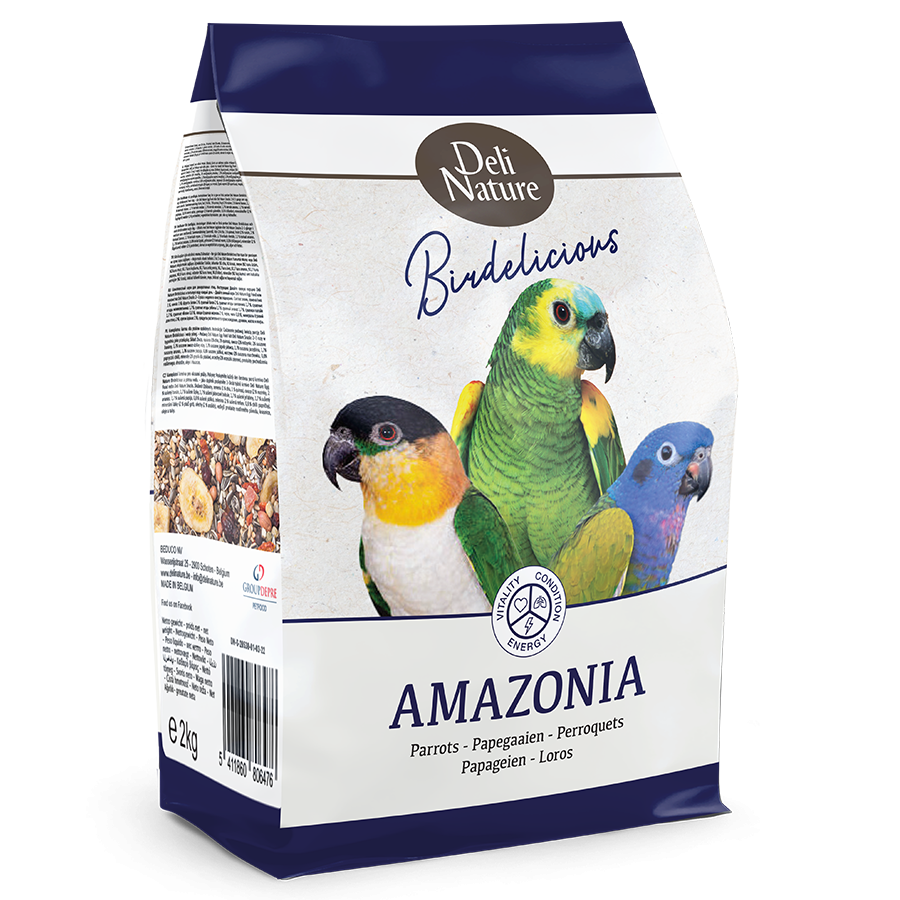Premium Amazonian Parrot Food 750g - Deli Nature Birddelicious
