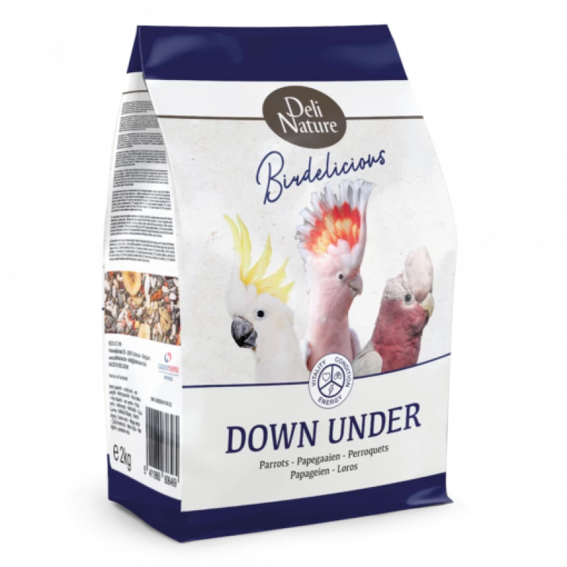 Premium Cockatoo Food 2kg - Deli Nature Down Under Formula