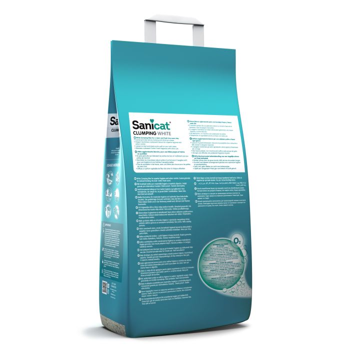 SaniCat - Clumping White Fragrance Free Cat Litter 20L