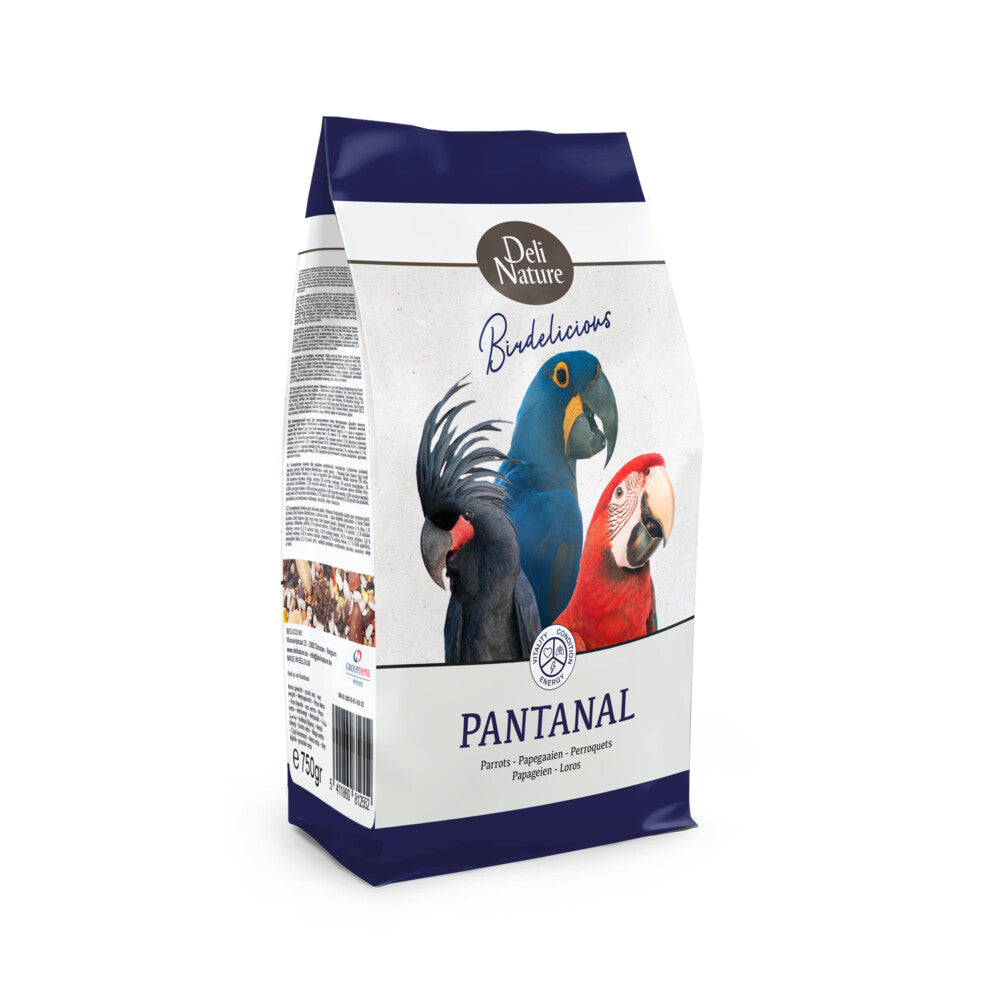 Premium Pantanal Parrot Food 750g - DELI NATURE Birdelicious