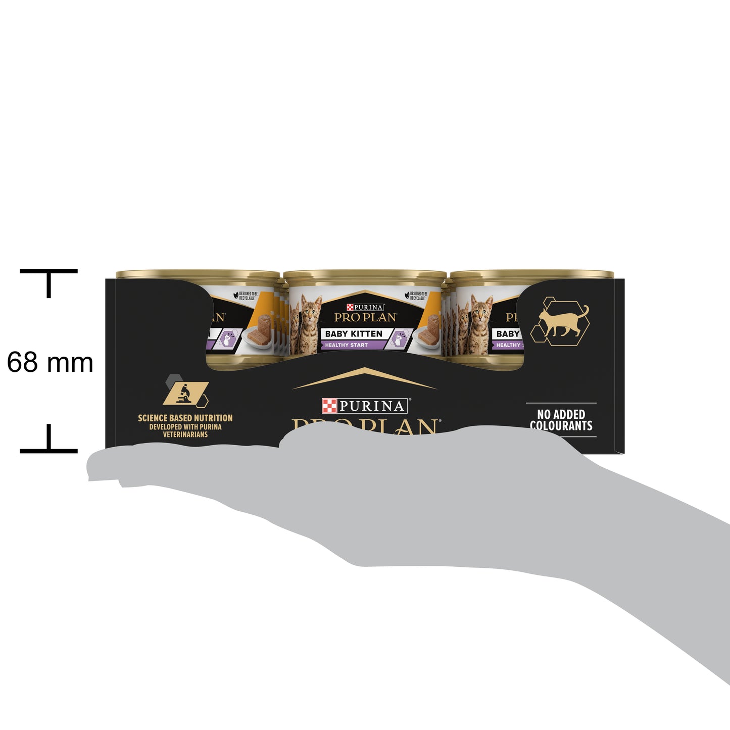 Pro Plan Baby Kitten Mousse Wet Cat can with Chicken, 24x85g