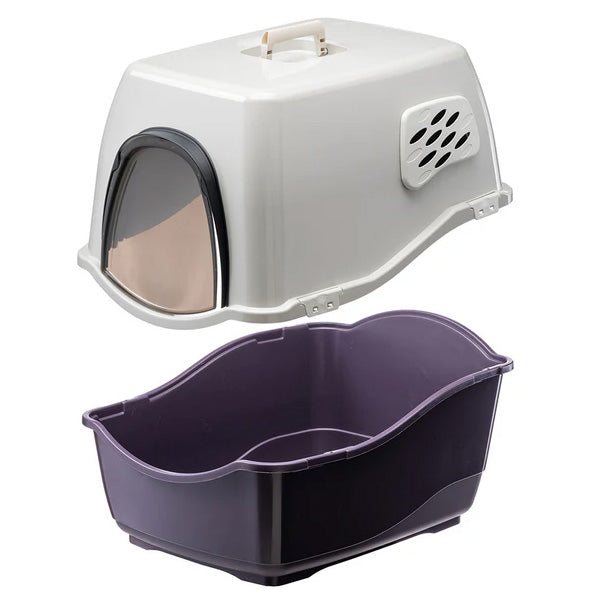 Pet carrier and purple litter box MAXI BILL TOILETTE