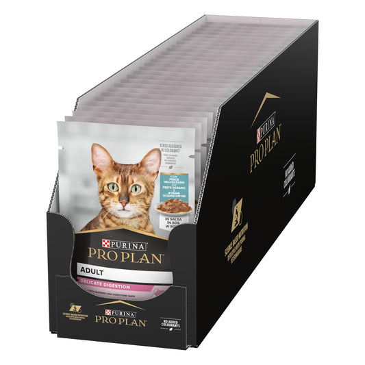 Pro Plan Delicate Digestion Wet Cat Food, Oceanfish in Gravy, 26x85g