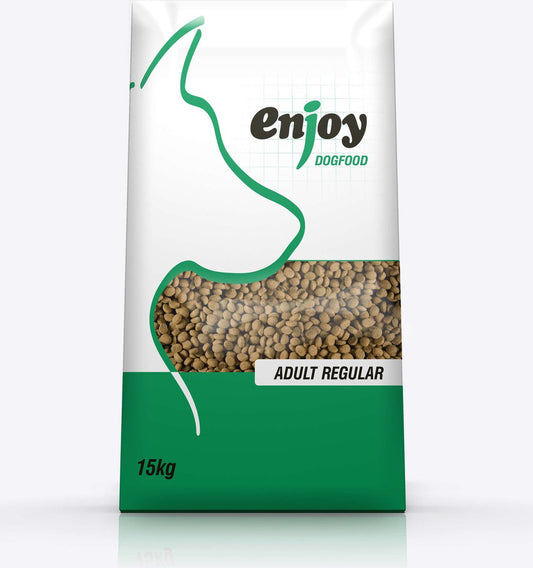 Premium Adult Dog Food All Breeds 15kg - Enjoy Regular Formula