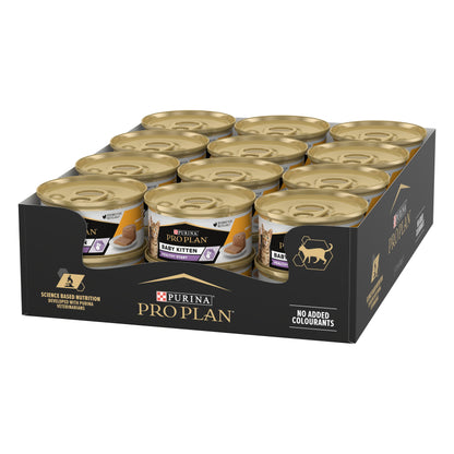 Pro Plan Baby Kitten Mousse Wet Cat can with Chicken, 24x85g
