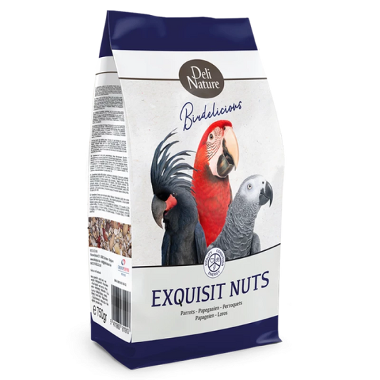 Premium Nut Mix Parrot Food 750g - DELI NATURE Birdelicious