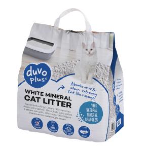 DuvoPlus - White Mineral Cat Litter 10L