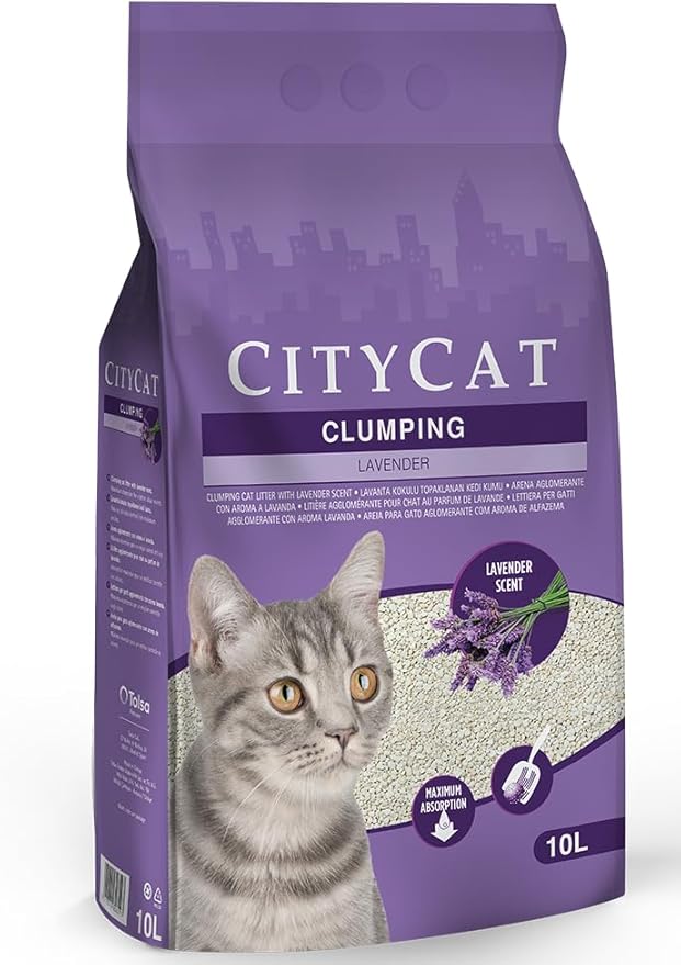 Citycat - Lavender Clumping Cat Litter 10L