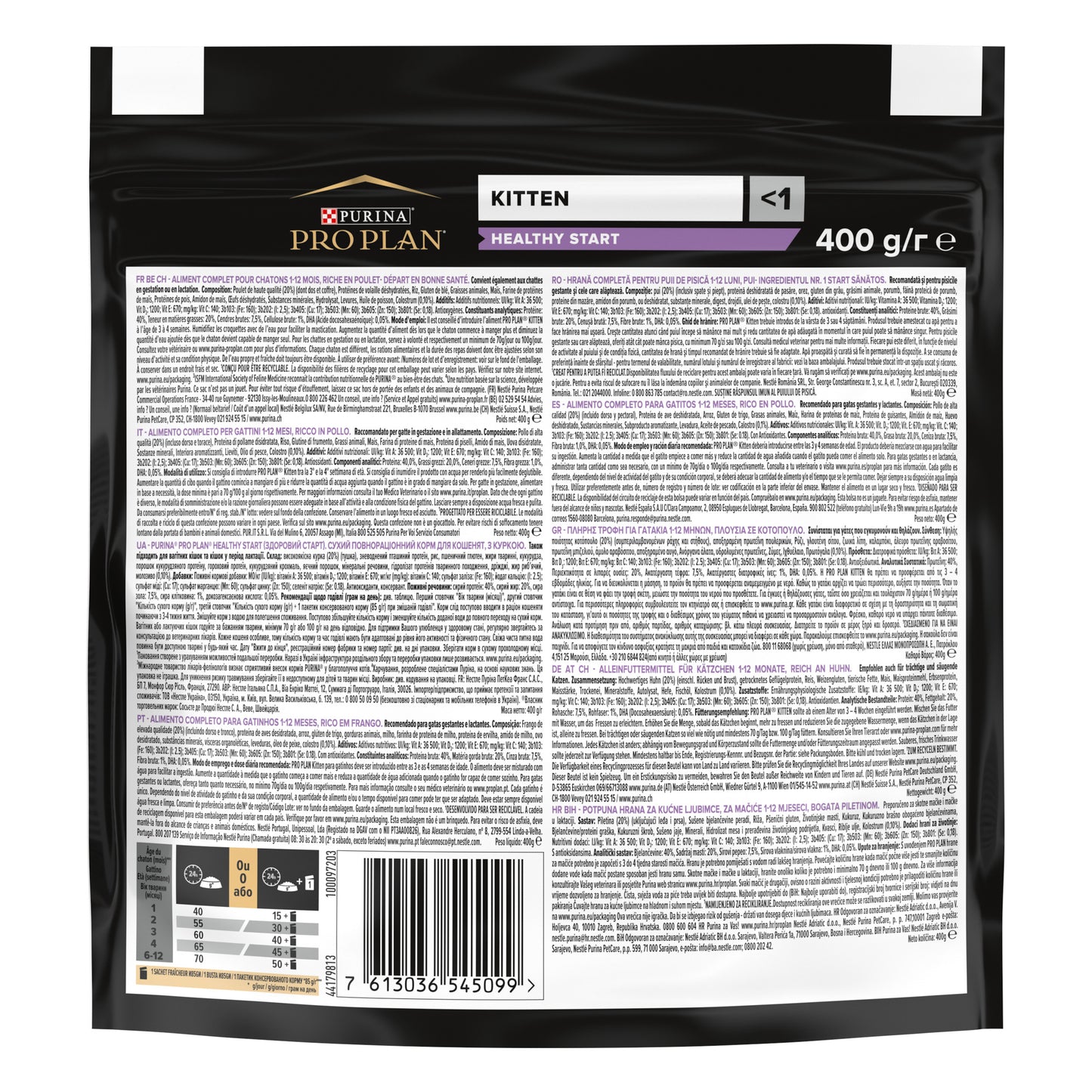 Pro Plan Kitten Healthy Start Dry Cat Food with Chicken, 400G