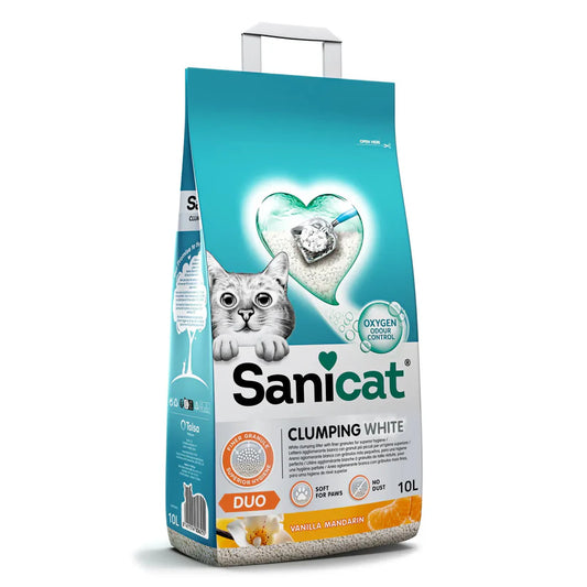 Sanicat - Clumping White Duo Cat Litter 10L