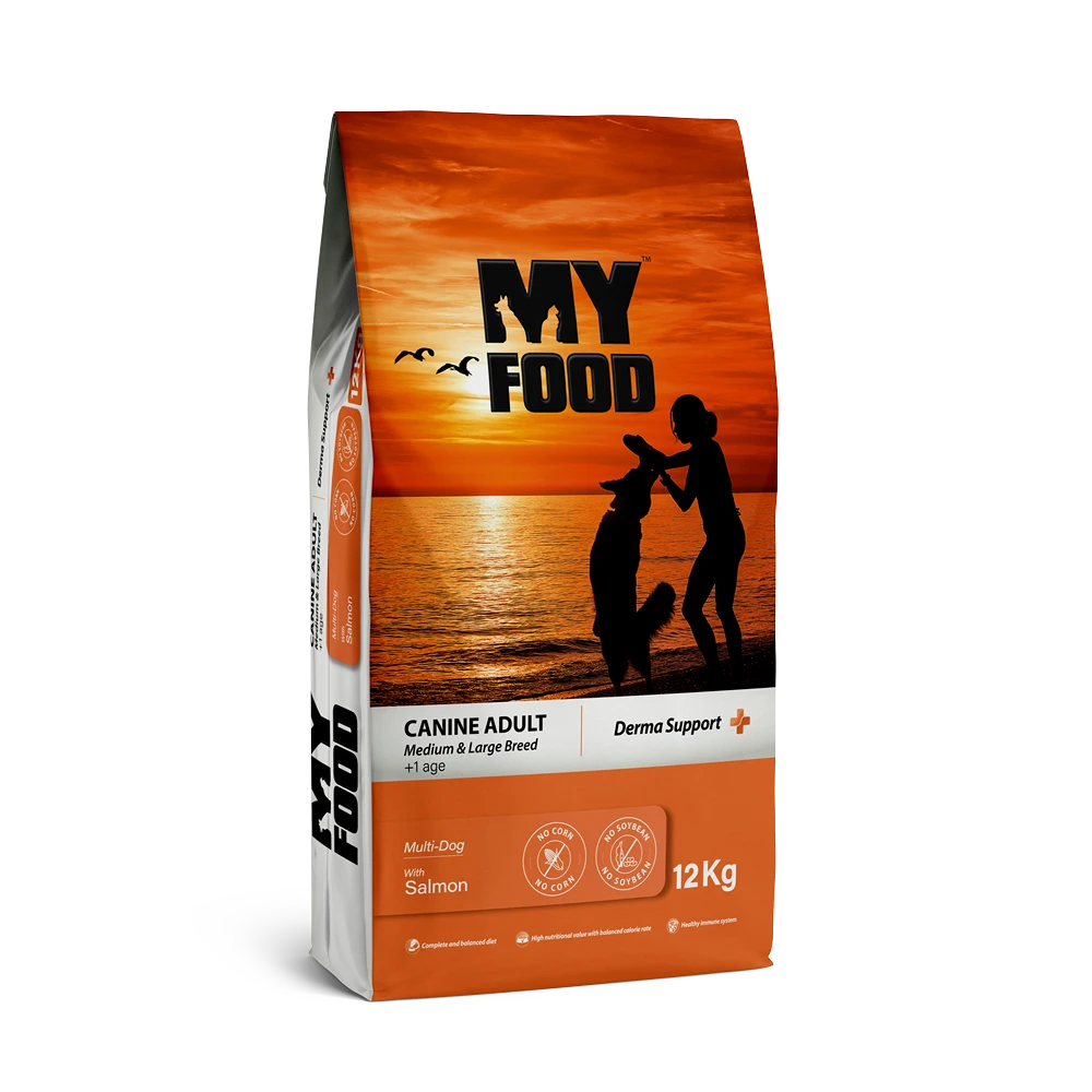 MYFOOD Adult Dog Food – Salmon | Medium & Large Breed | 12 KG