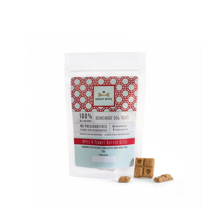 Doggy Bites - Apple & Peanut Butter Bites 100g