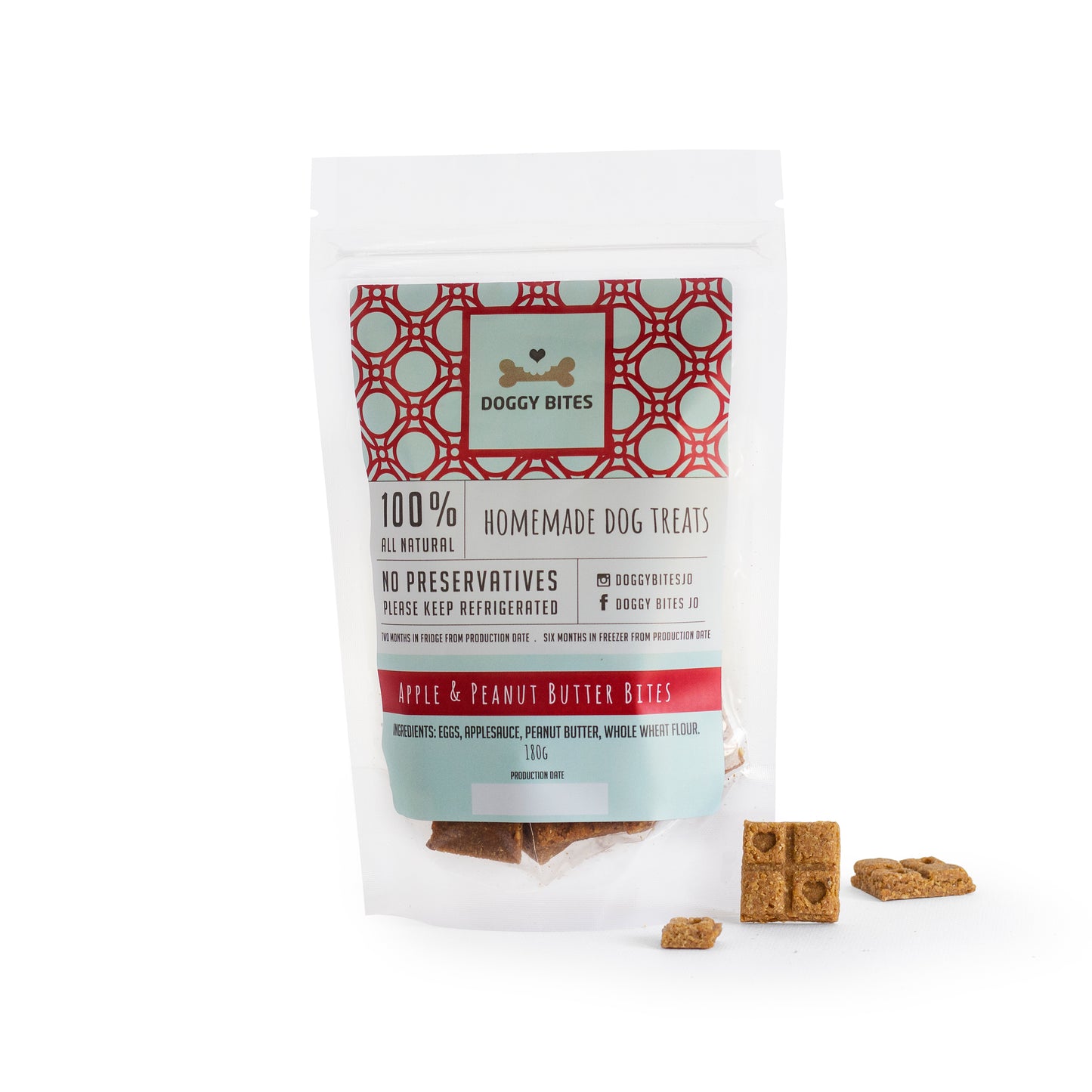 Doggy Bites - Apple Peanut Butter Bites 180g