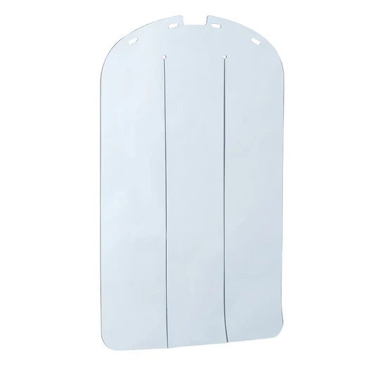 Clear plastic garment bag on a white background