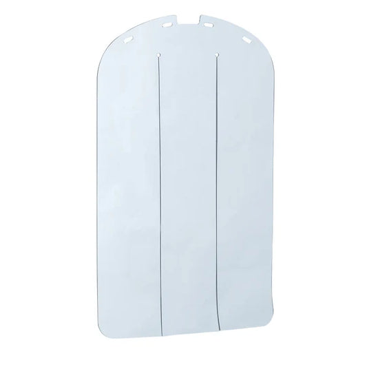 Clear plastic garment bag on a white background