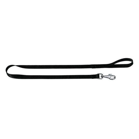 Black dog leash on a white background