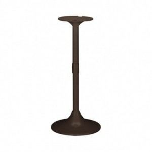 Bronze-colored pedestal stand on a white background