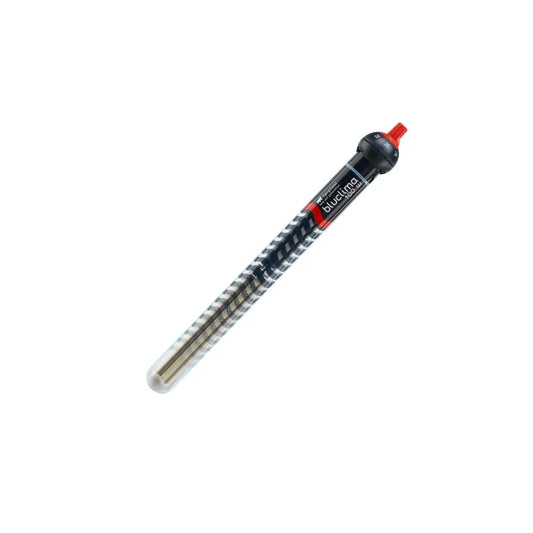 Heater element with a red end on a white background