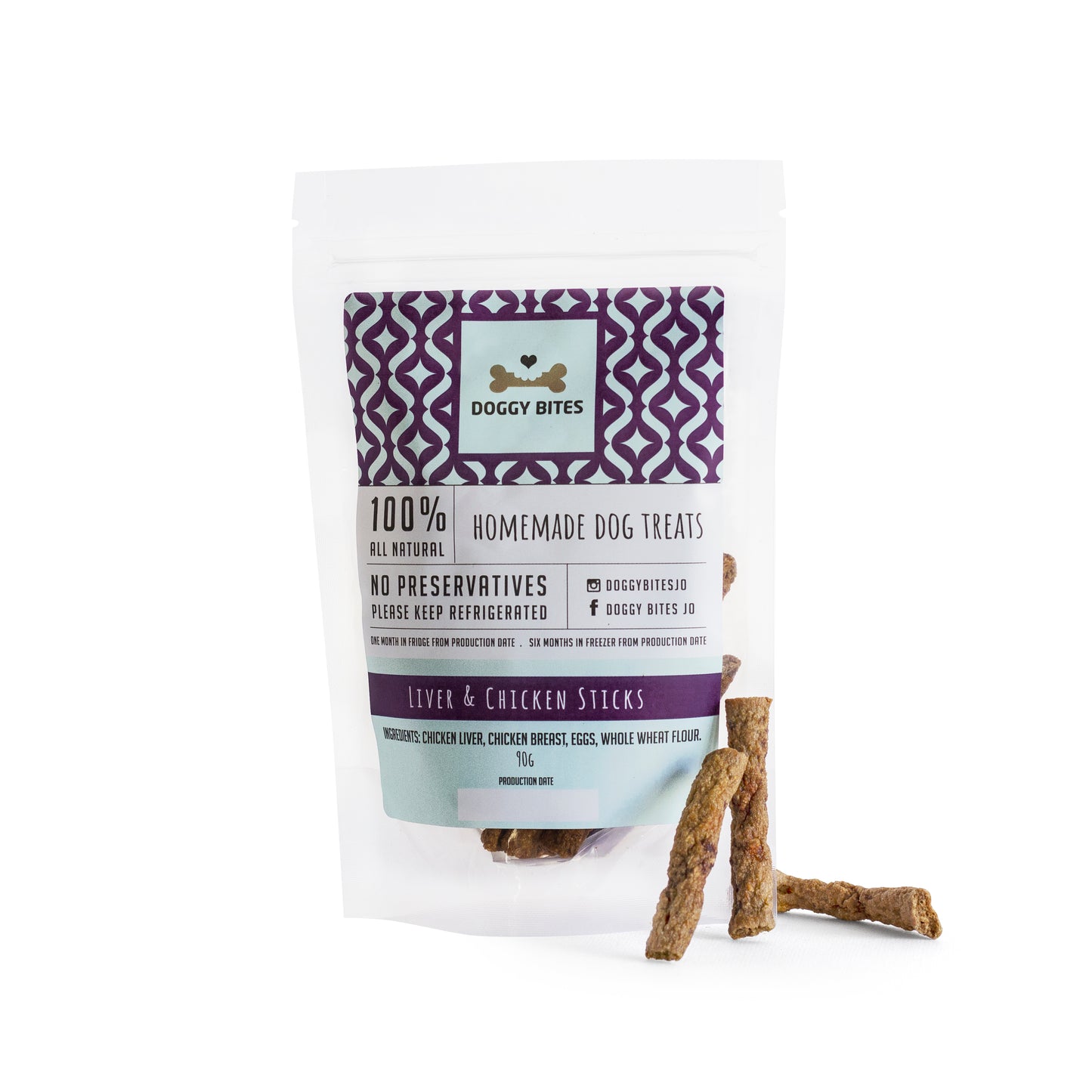 Doggy Bites - Liver & Chicken Sticks 90g