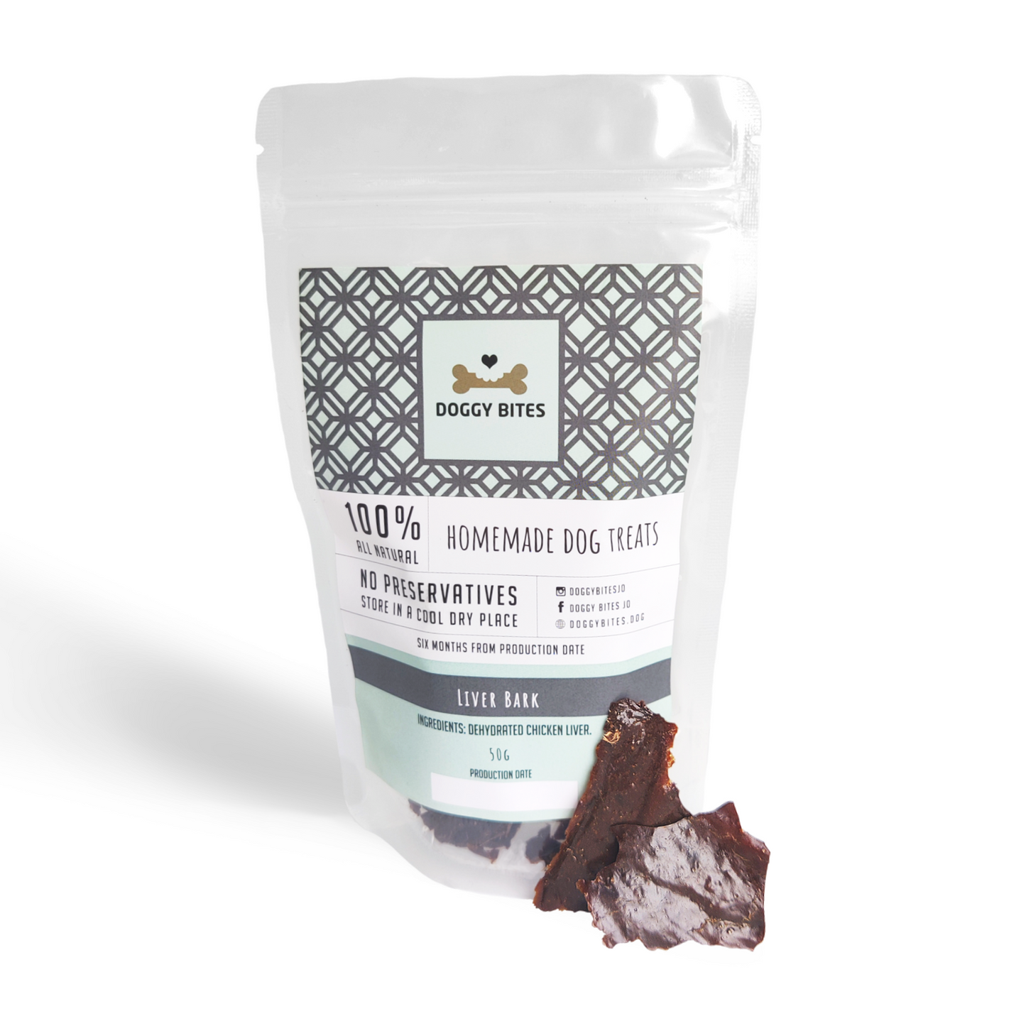 Doggy Bites - Liver Bark 50g
