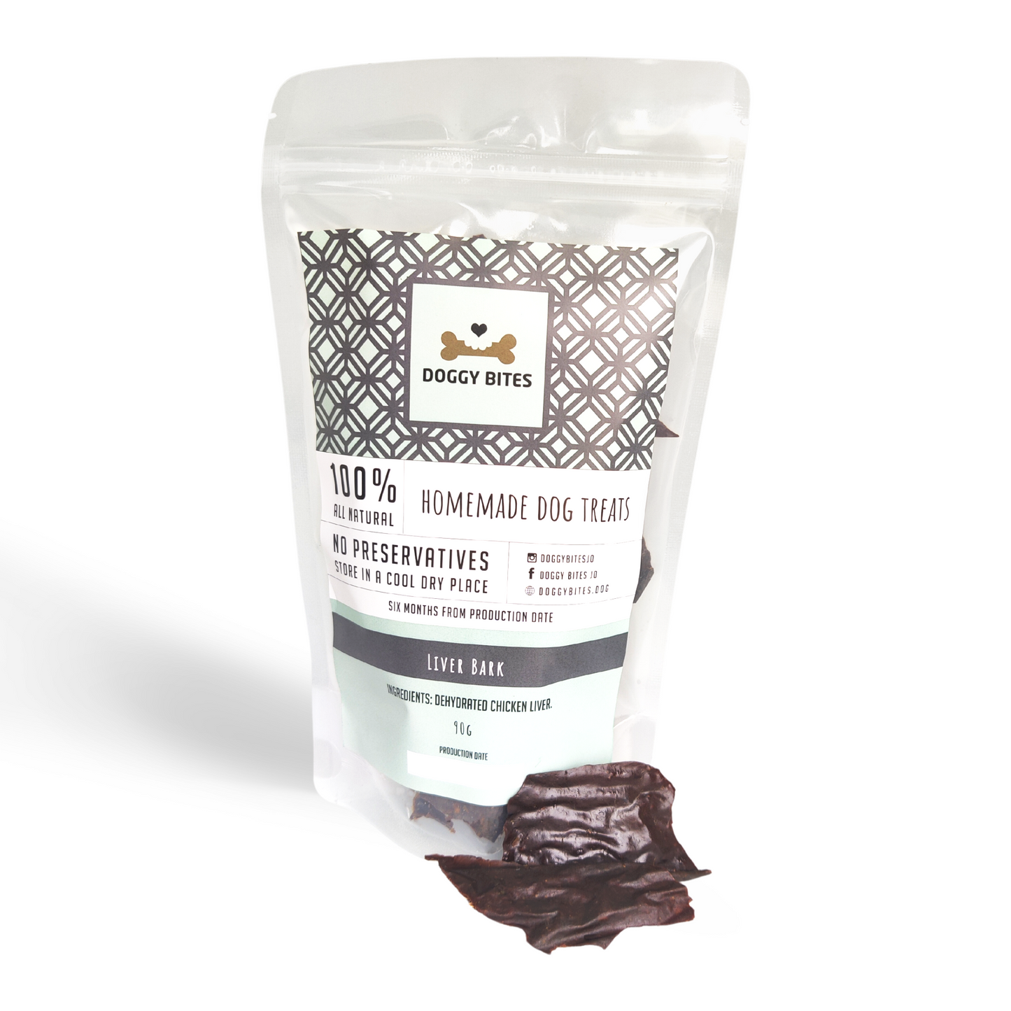 Doggy Bites - Liver Bark 90g