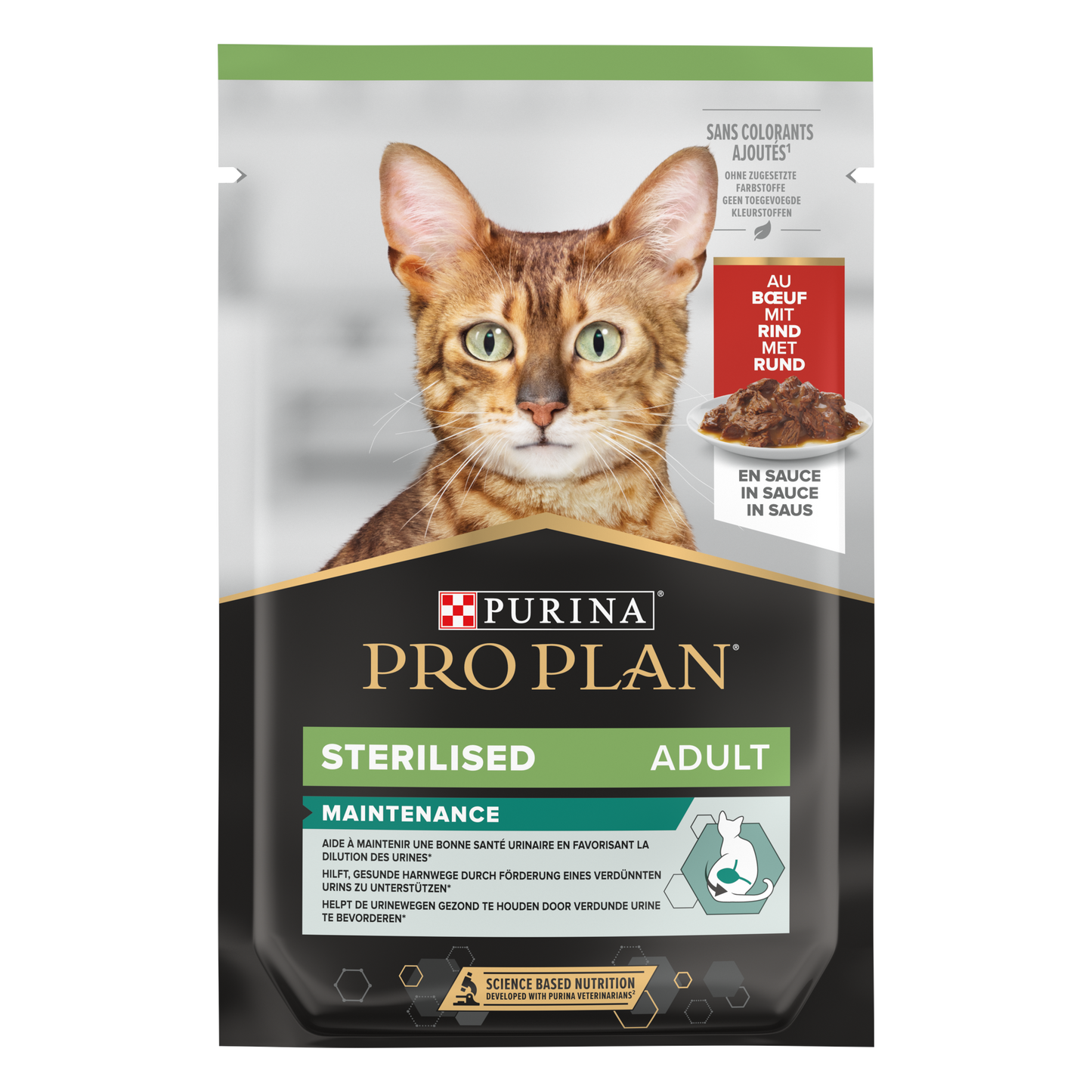 Pro Plan - Sterilized Wet Cat Food, Beef in Gravy, 26x85g