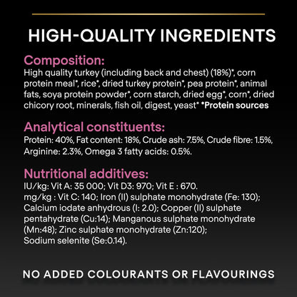 Nutritional information and ingredient list for a product.