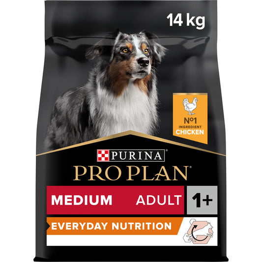 Pro Plan Everyday Nutrition Medium Adult, Dry Dog food with Chicken,14 kg