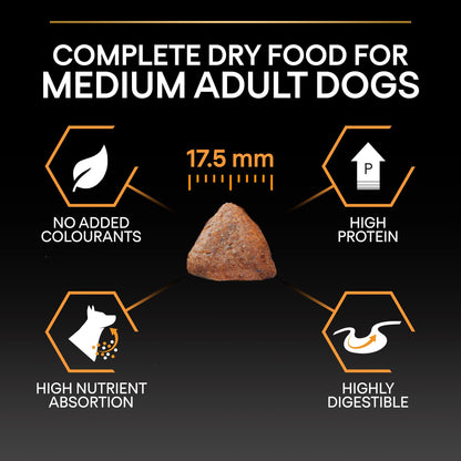 Pro Plan Everyday Nutrition Medium Adult, Dry Dog food with Chicken, 3 kg