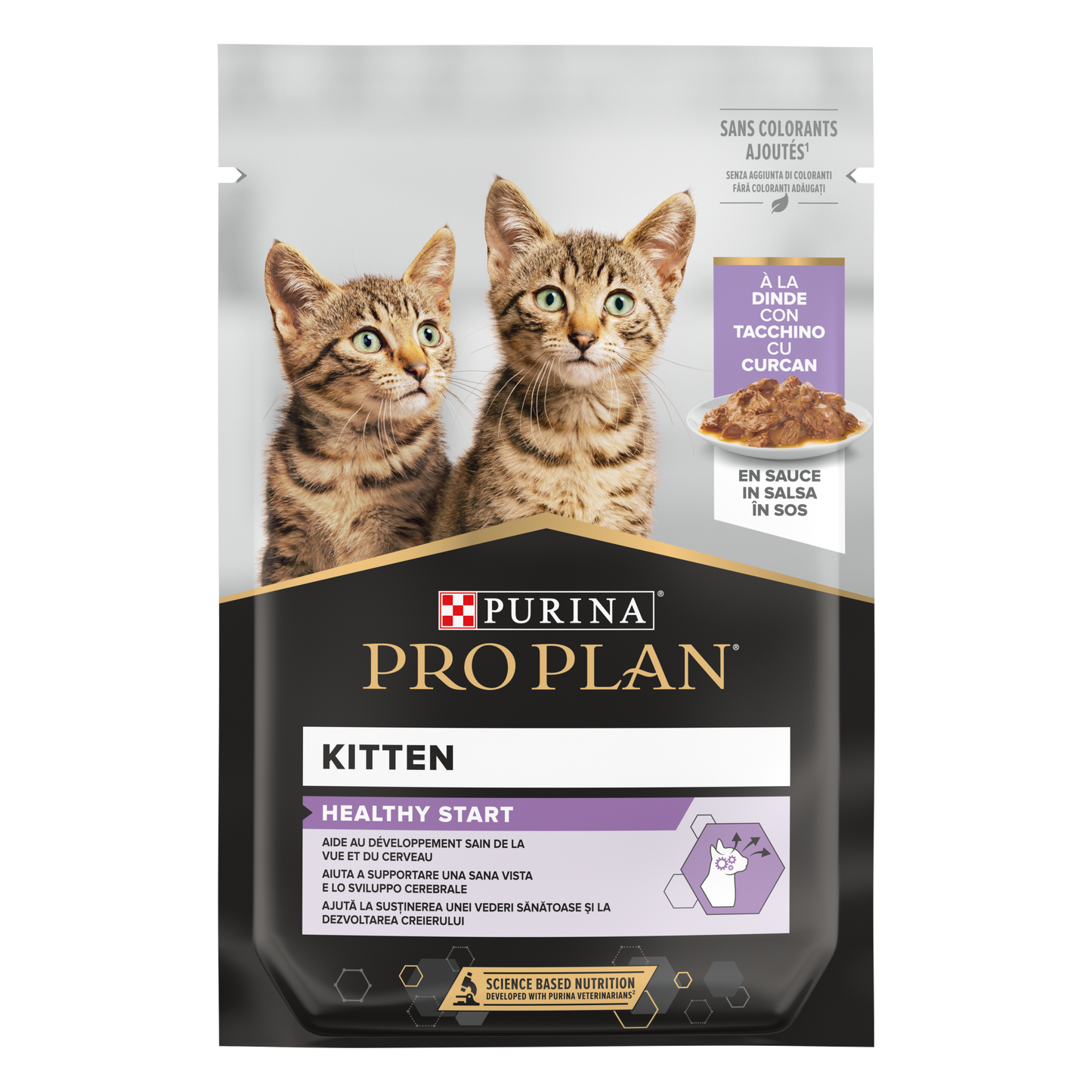 Pro Plan Kitten Healthy Start, Wet Cat Food Turkey in Gravy 26x85g