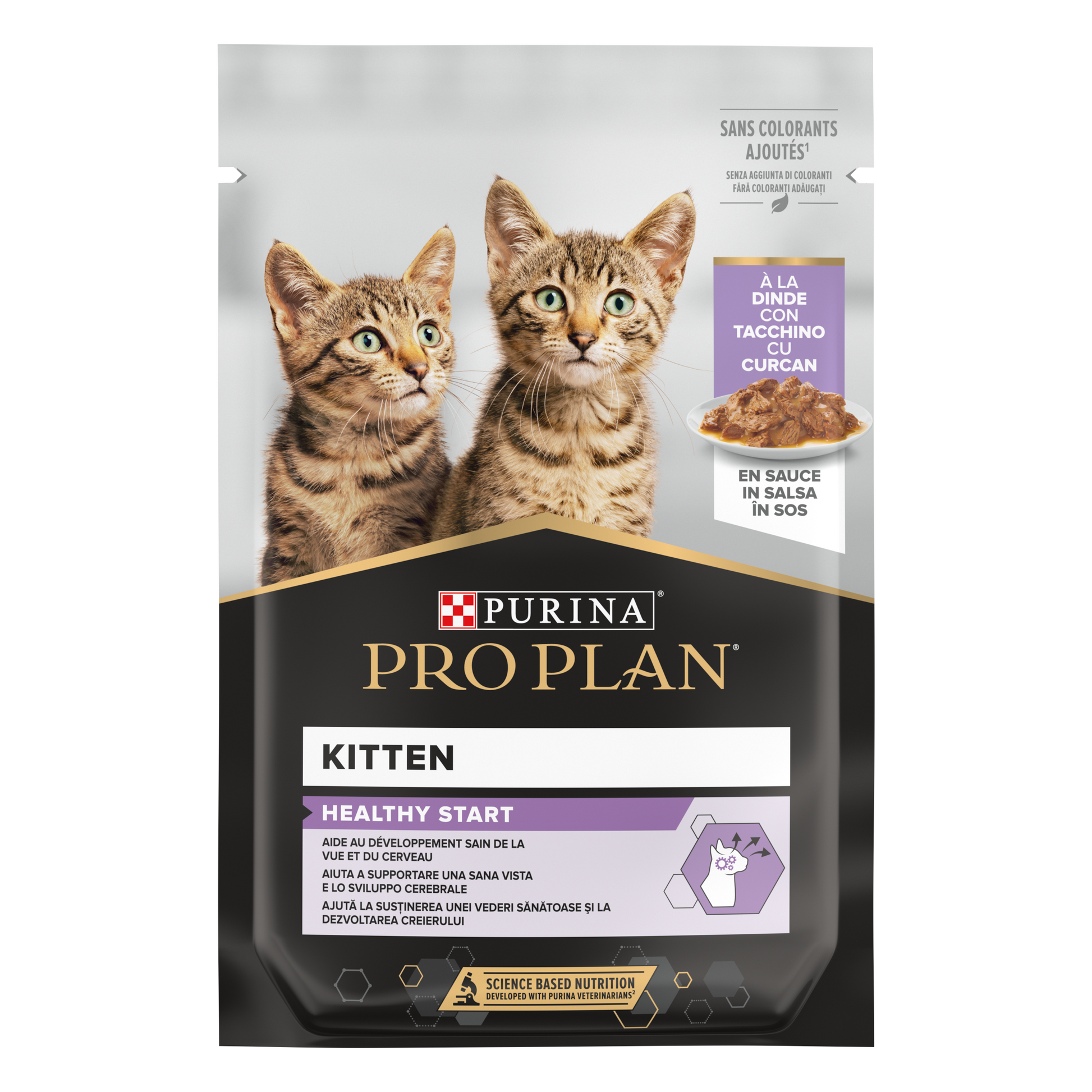 Pro Plan Kitten Healthy Start, Wet Cat Food Turkey in Gravy 26x85g