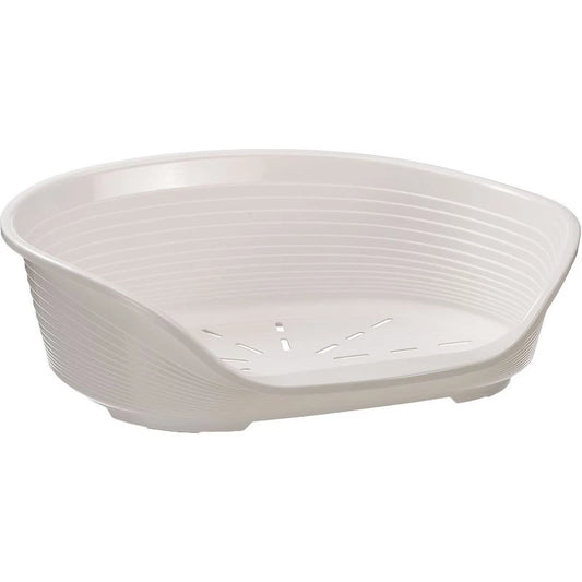 White woven basket on a white background