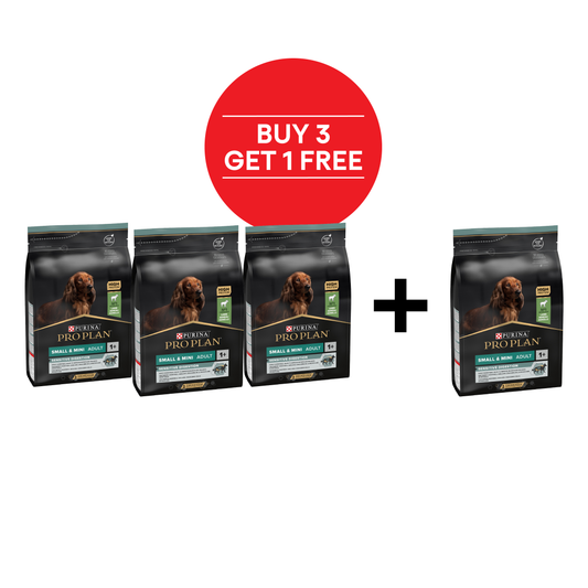 Pro Plan Sensitive Digestion Small and Mini Adult, Dry Dog food with Lamb-Bundle Offer