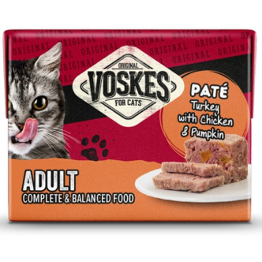 Voskes – wet food for a cat with turkey, chicken and pumpkin